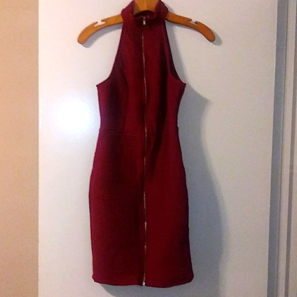 Cranberry sleeveless dress